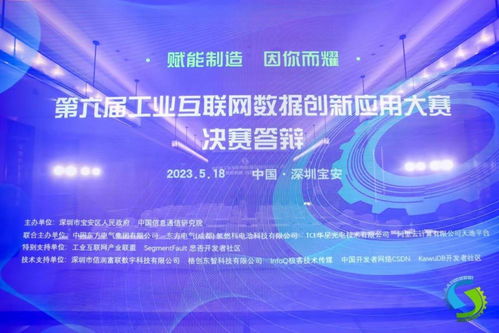 第六屆工業互聯網數據創新應用決賽在深舉行 釋放工業數據價值，賦能產業數字升級